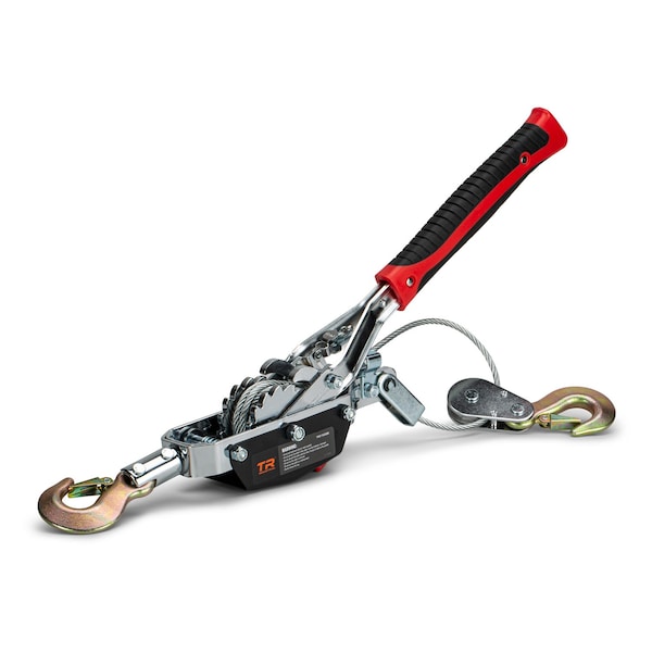 Portable 4Ton Dual Gear Power Puller, Black